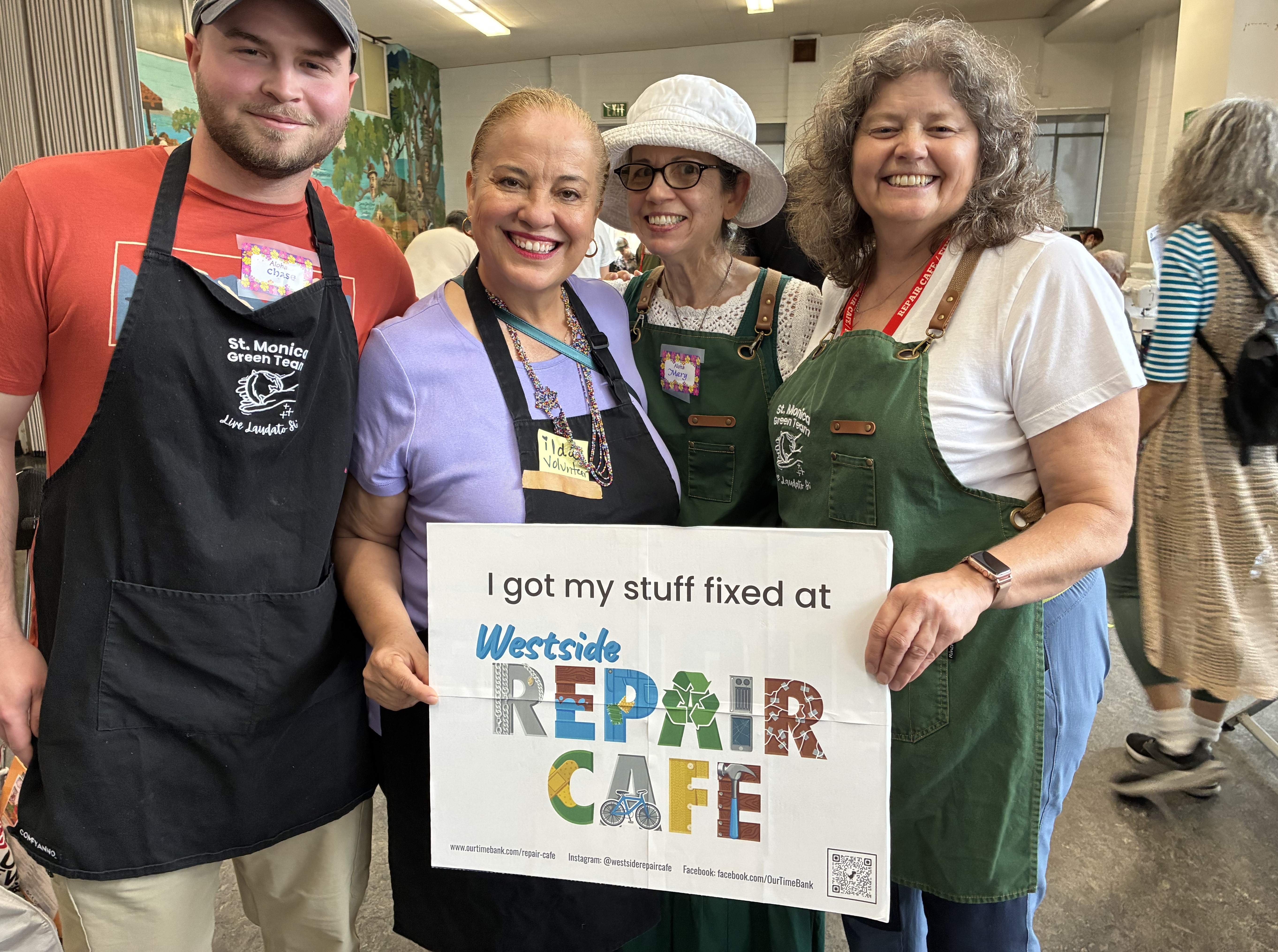 green team at repair cafe