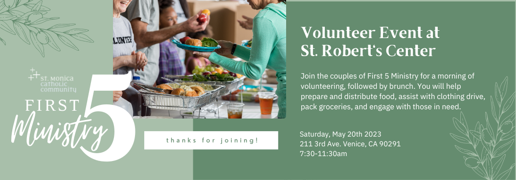 volunteer event at st. roberts center thank you